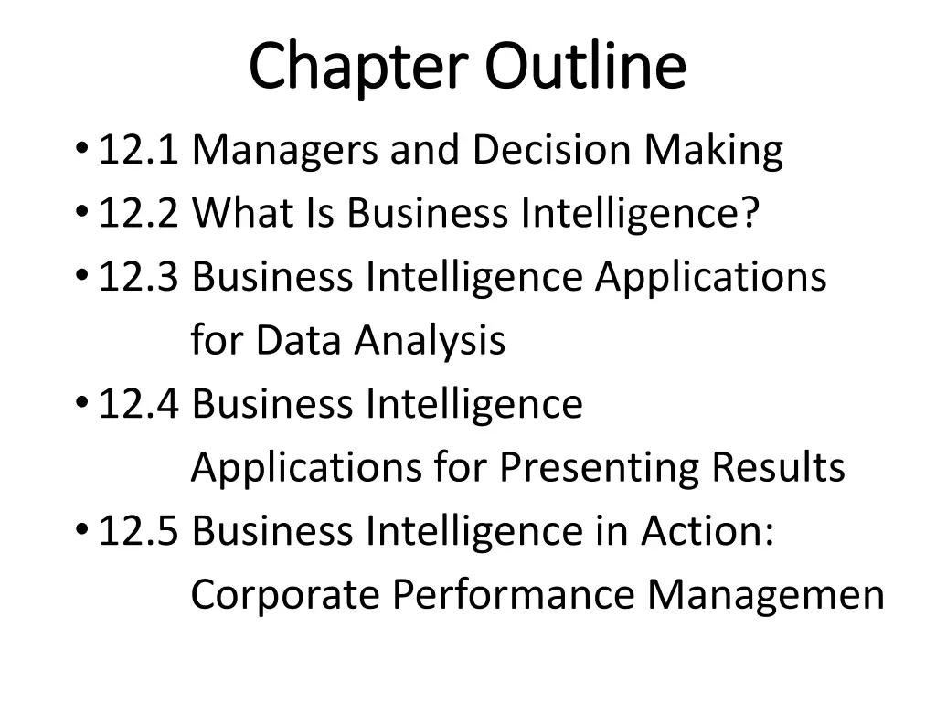 chapter outline chapter outline 12 1 managers