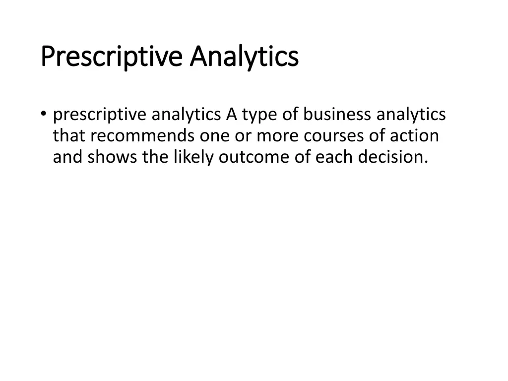 p prescriptive rescriptive a analytics