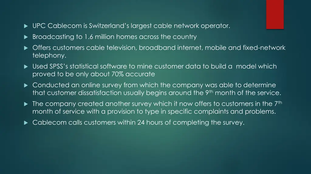 upc cablecom is switzerland s largest cable