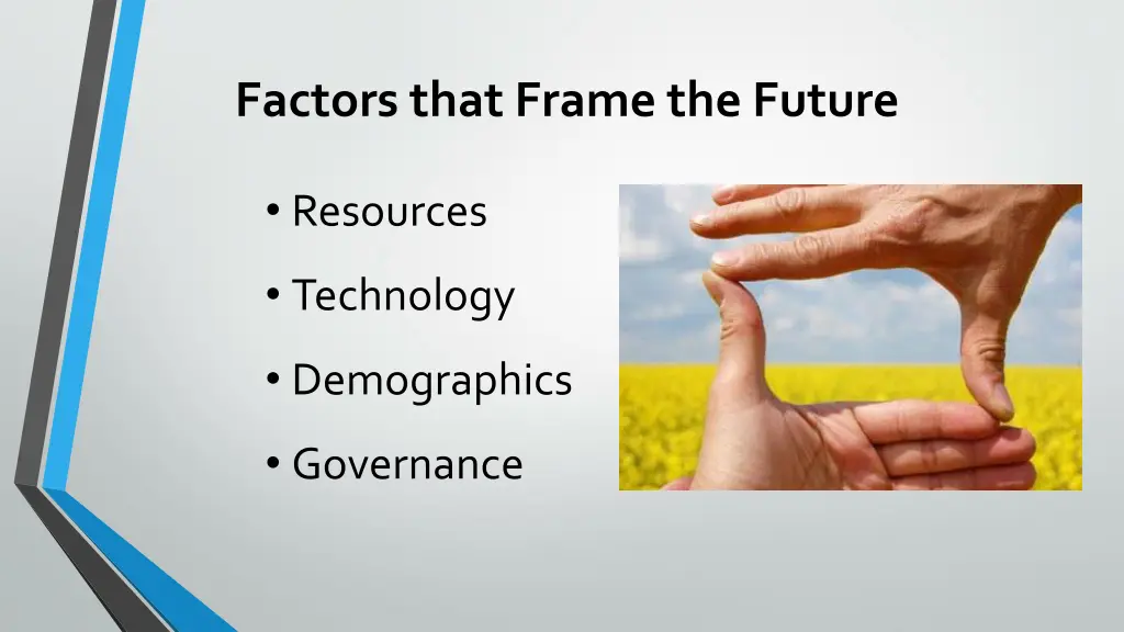 factors that frame the future