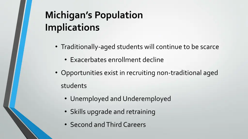michigan s population implications