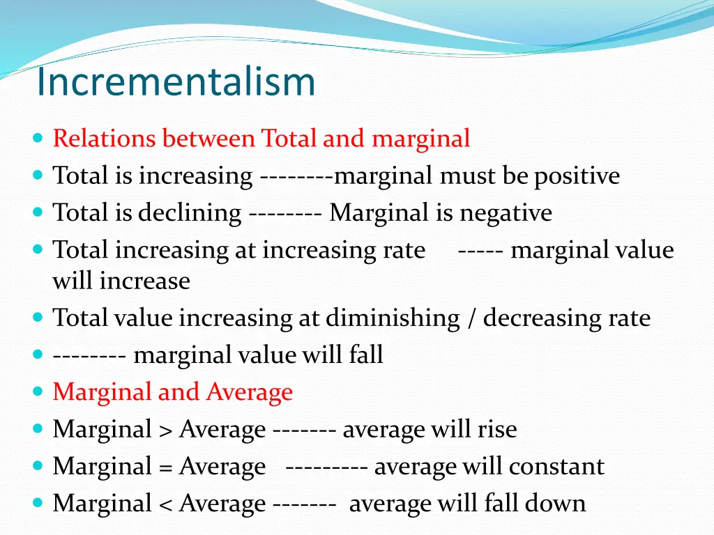 incrementalism