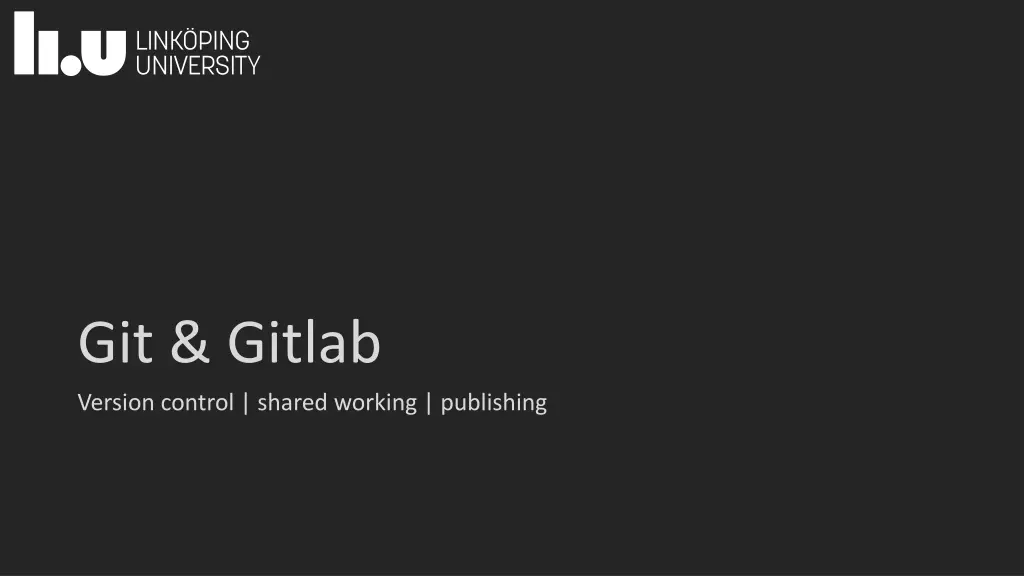 git gitlab version control shared working