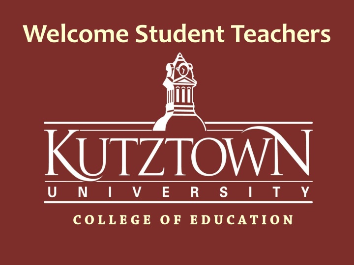 welcome student teachers
