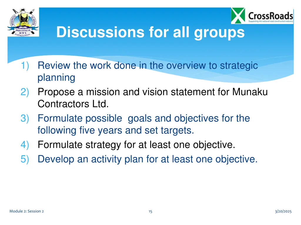discussions for all groups
