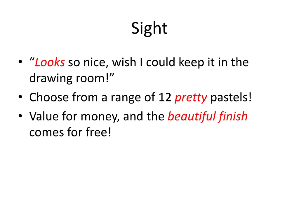 sight