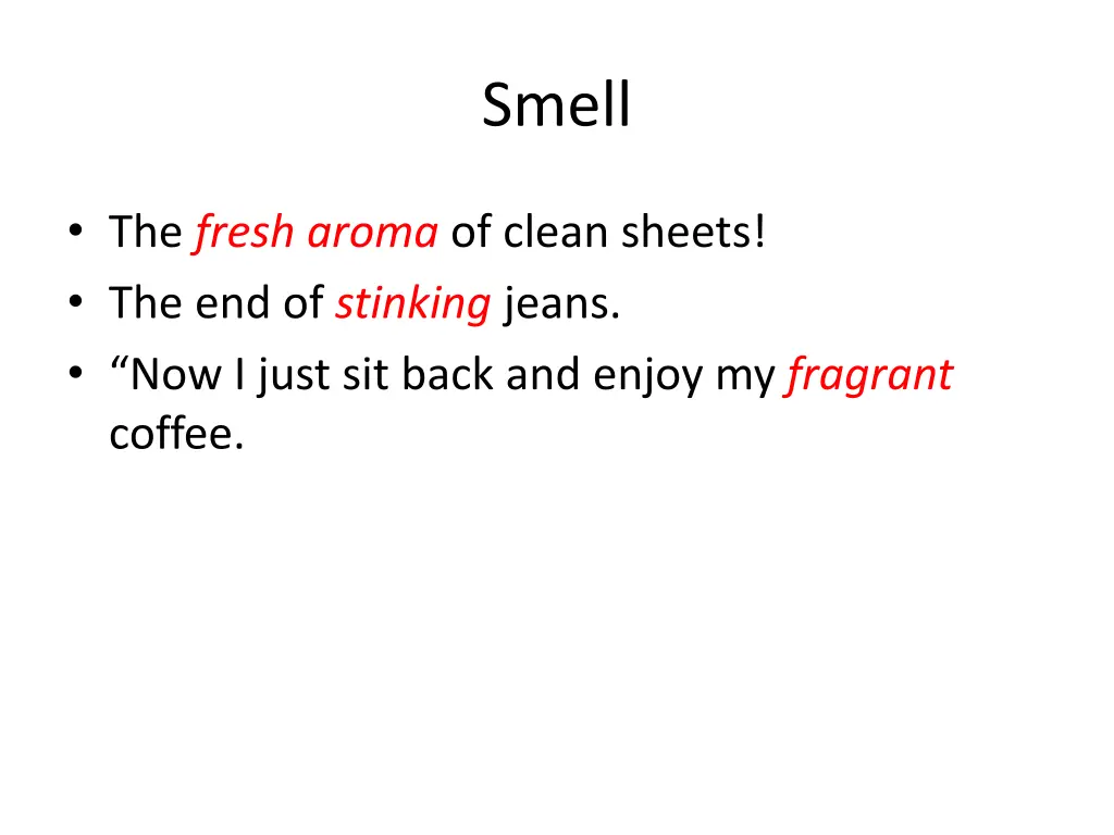smell