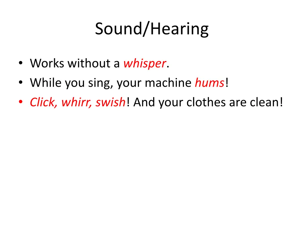 sound hearing