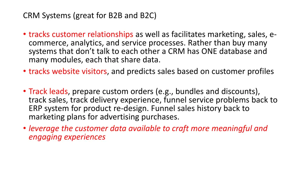 crm systems great for b2b and b2c