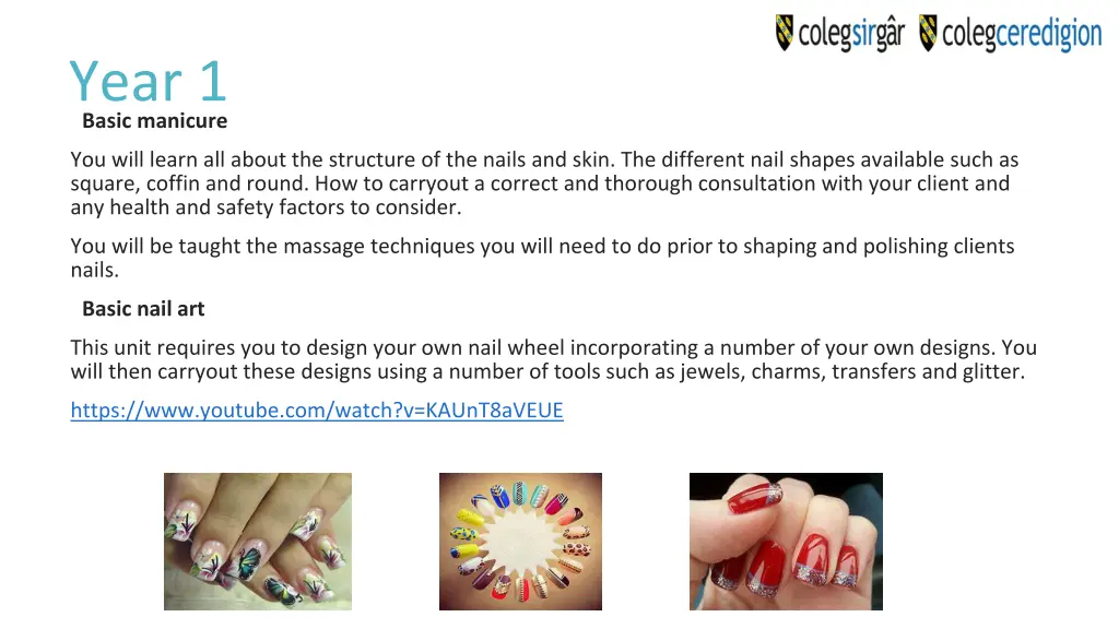 year 1 basic manicure