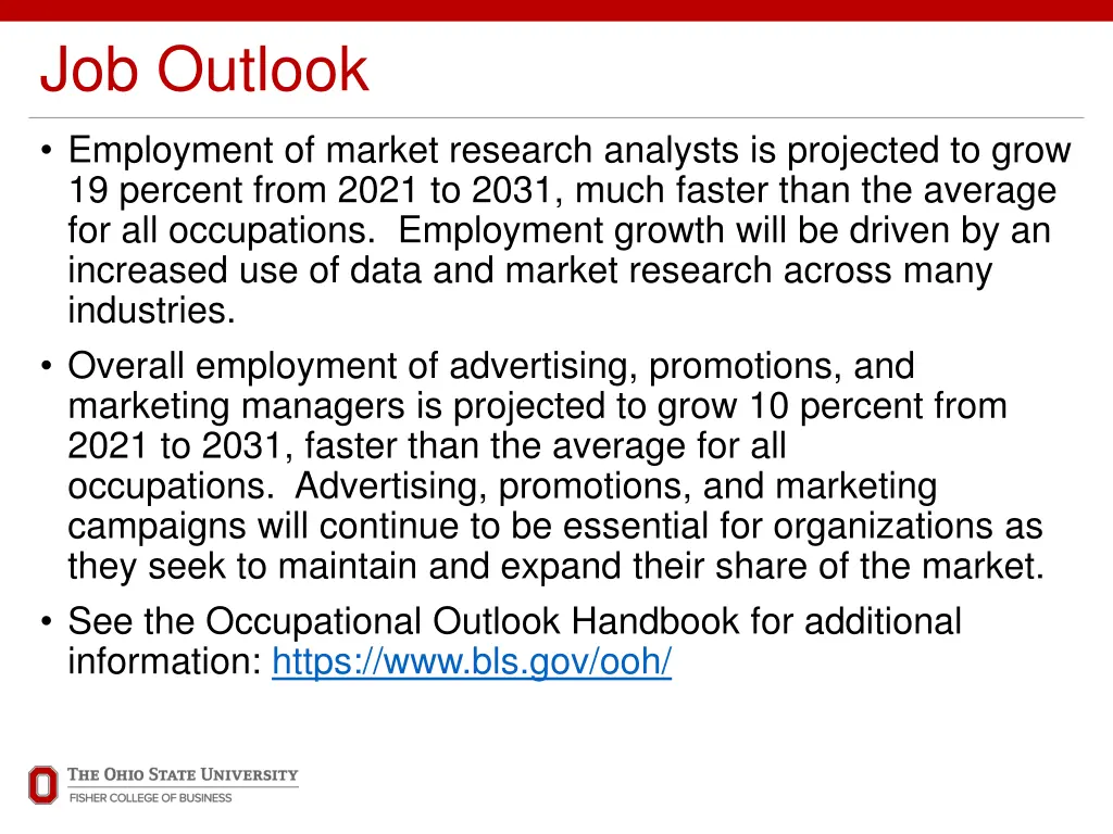 job outlook