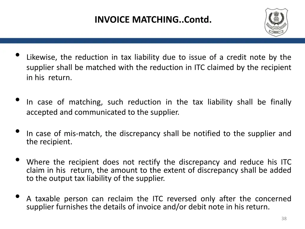 invoice matching contd