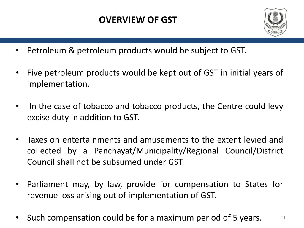 overview of gst 1
