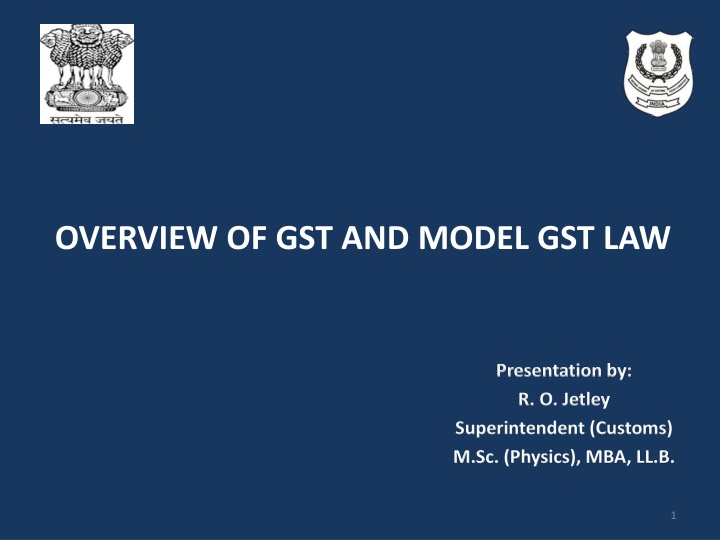 overview of gst and model gst law