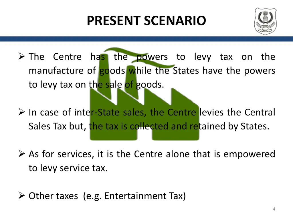 present scenario