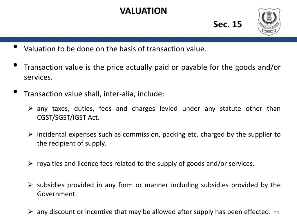 valuation