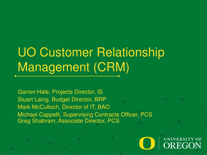 uo customer relationship management crm