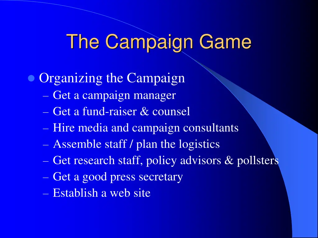 the campaign game 1
