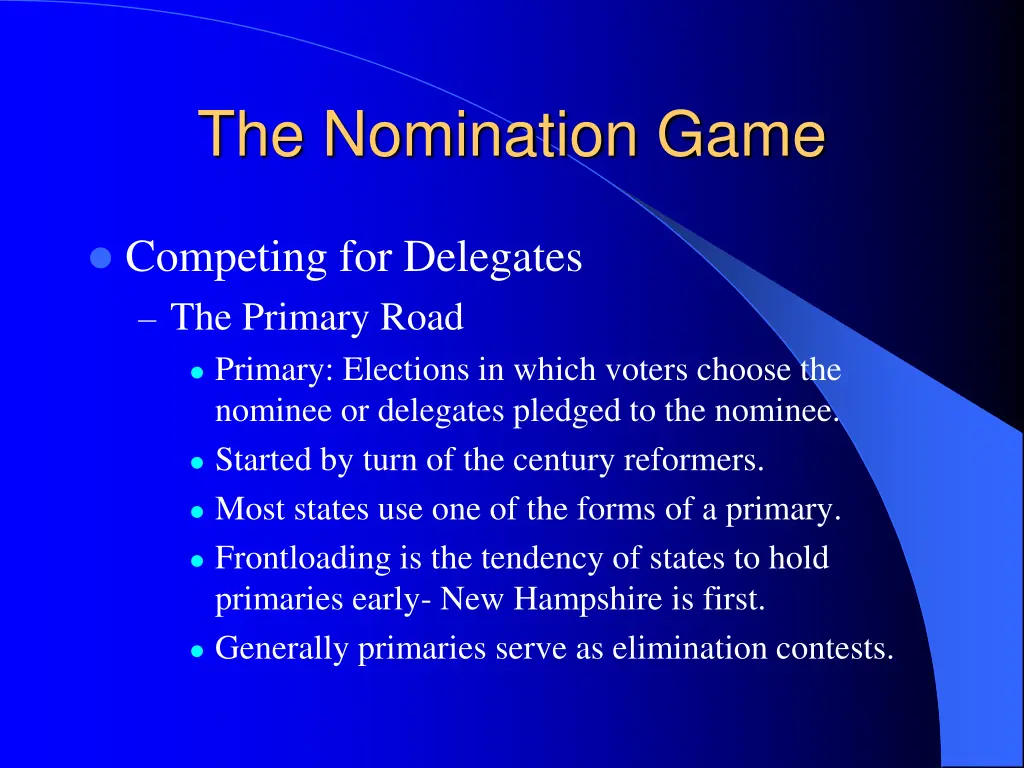 the nomination game 3