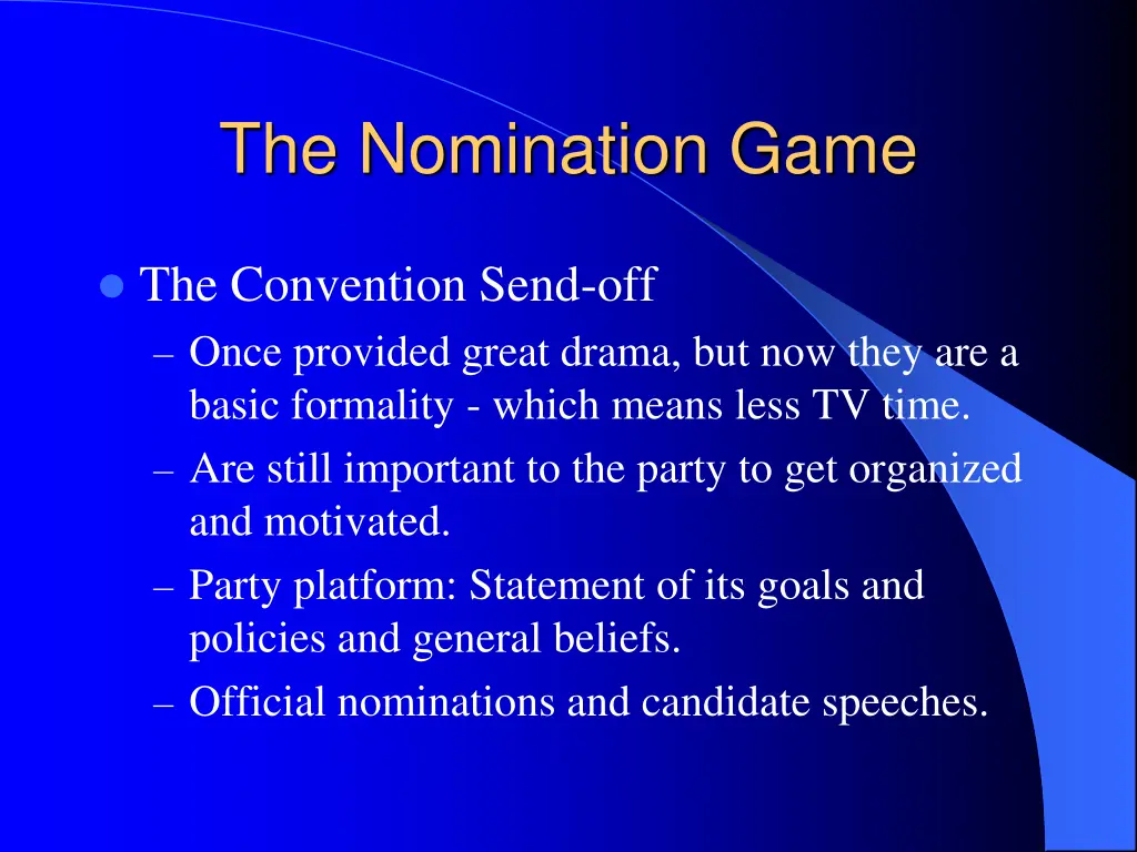 the nomination game 6