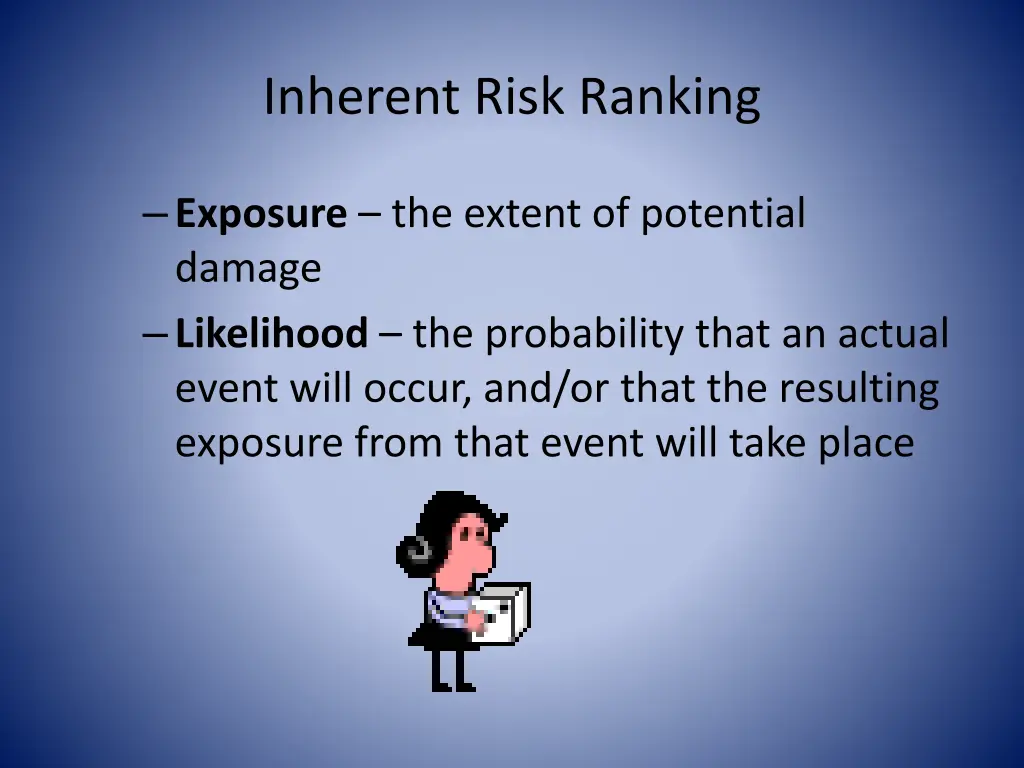 inherent risk ranking
