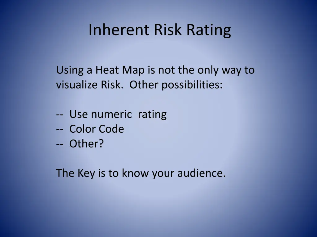inherent risk rating