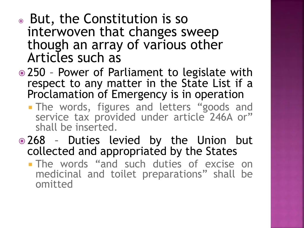 but the constitution is so interwoven that