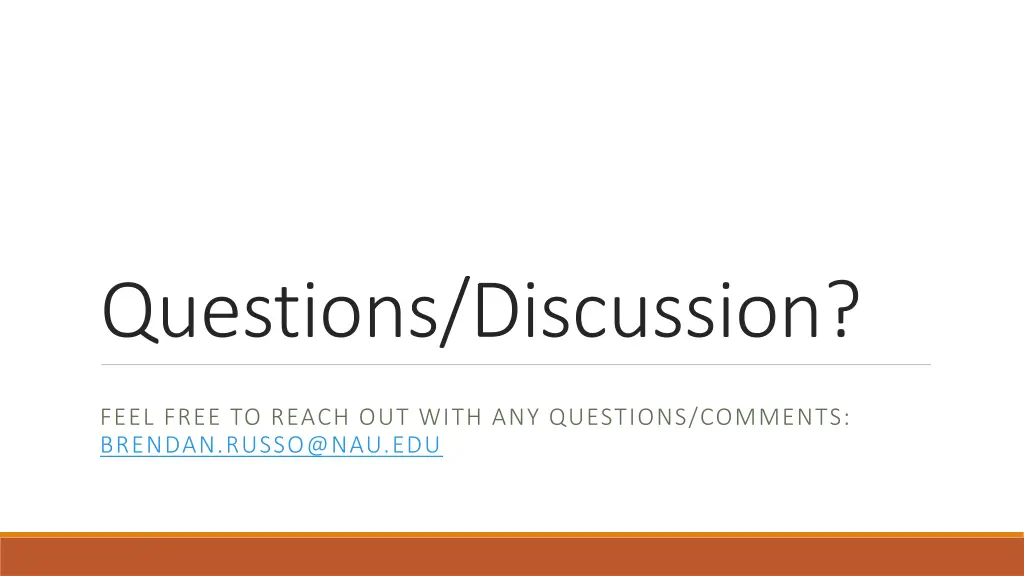 questions discussion