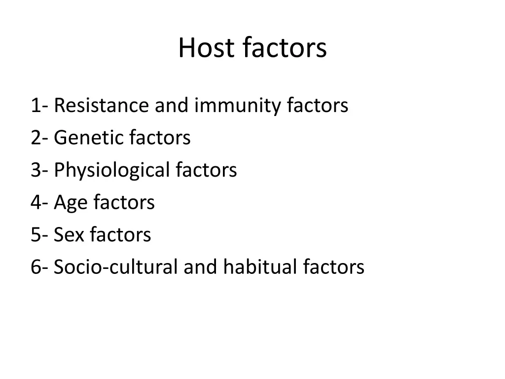 host factors