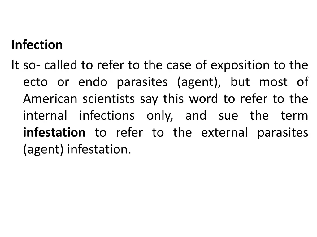infection it so called to refer to the case