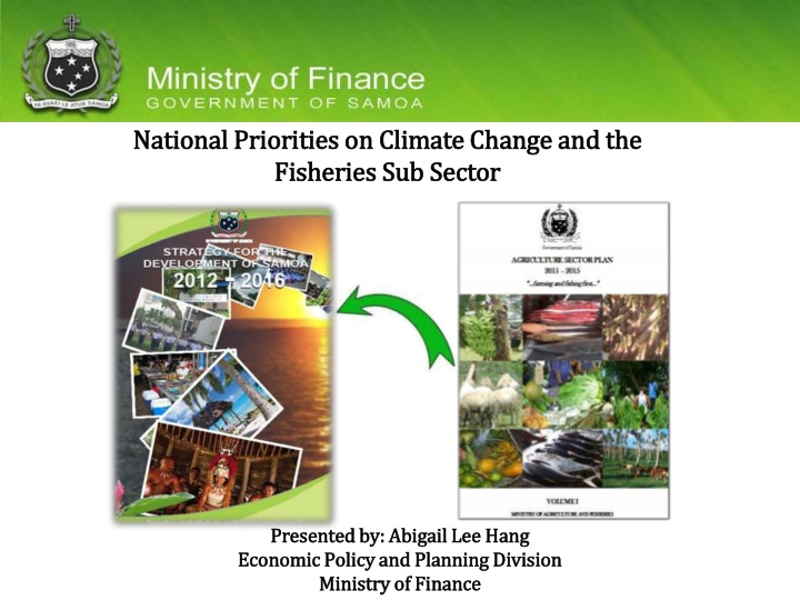 national priorities on climate change