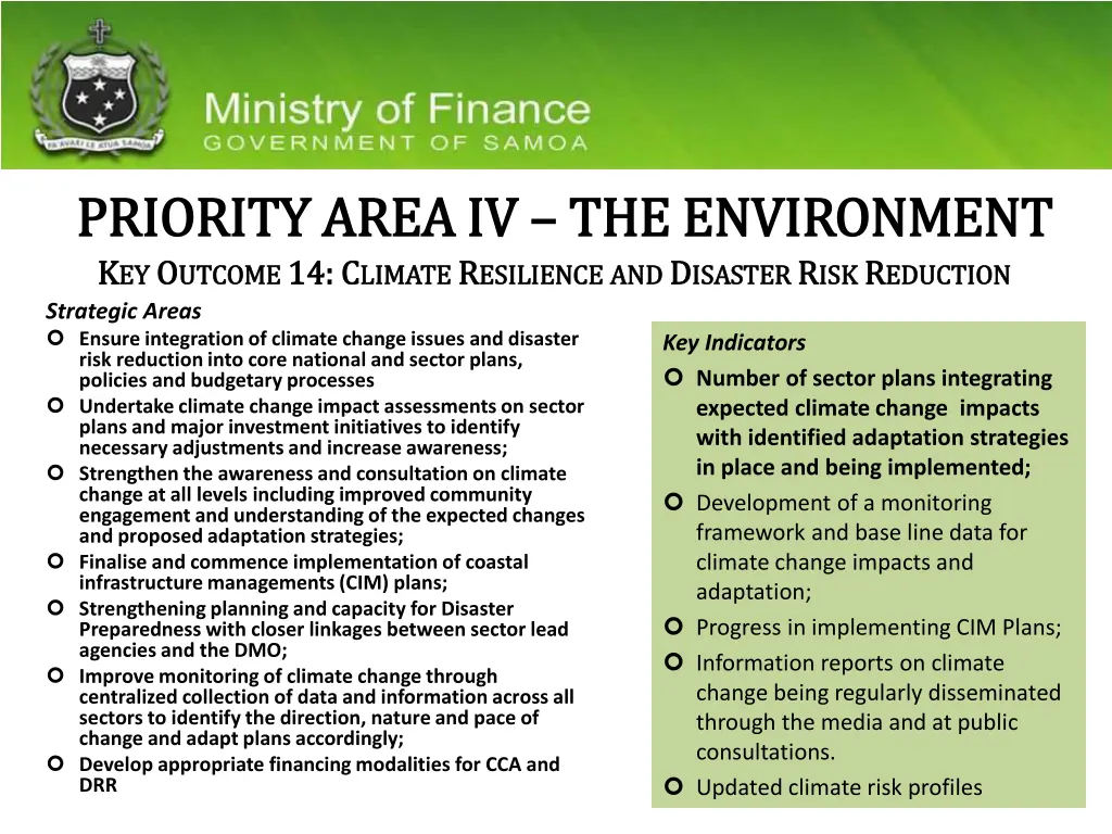 priority area iv priority area iv the environment 1