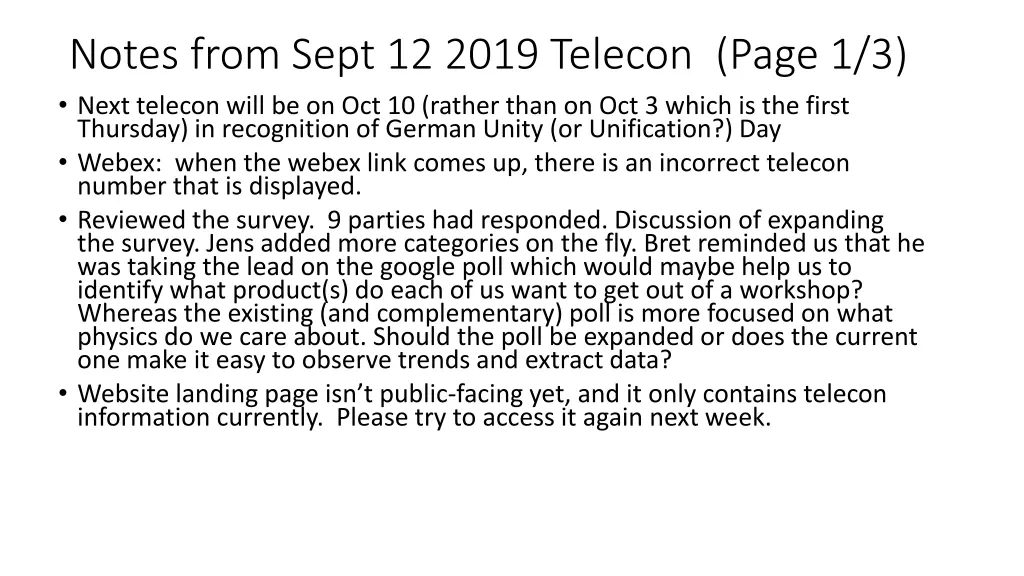 notes from sept 12 2019 telecon page 1 3 next
