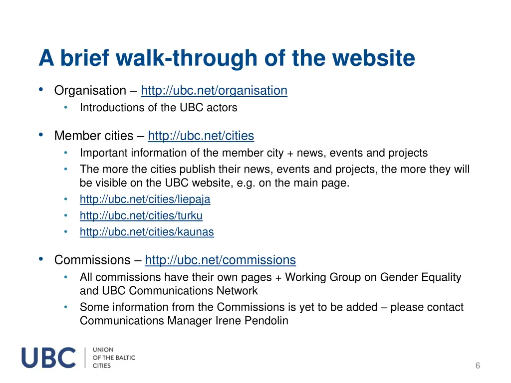 a brief walk through of the website 1