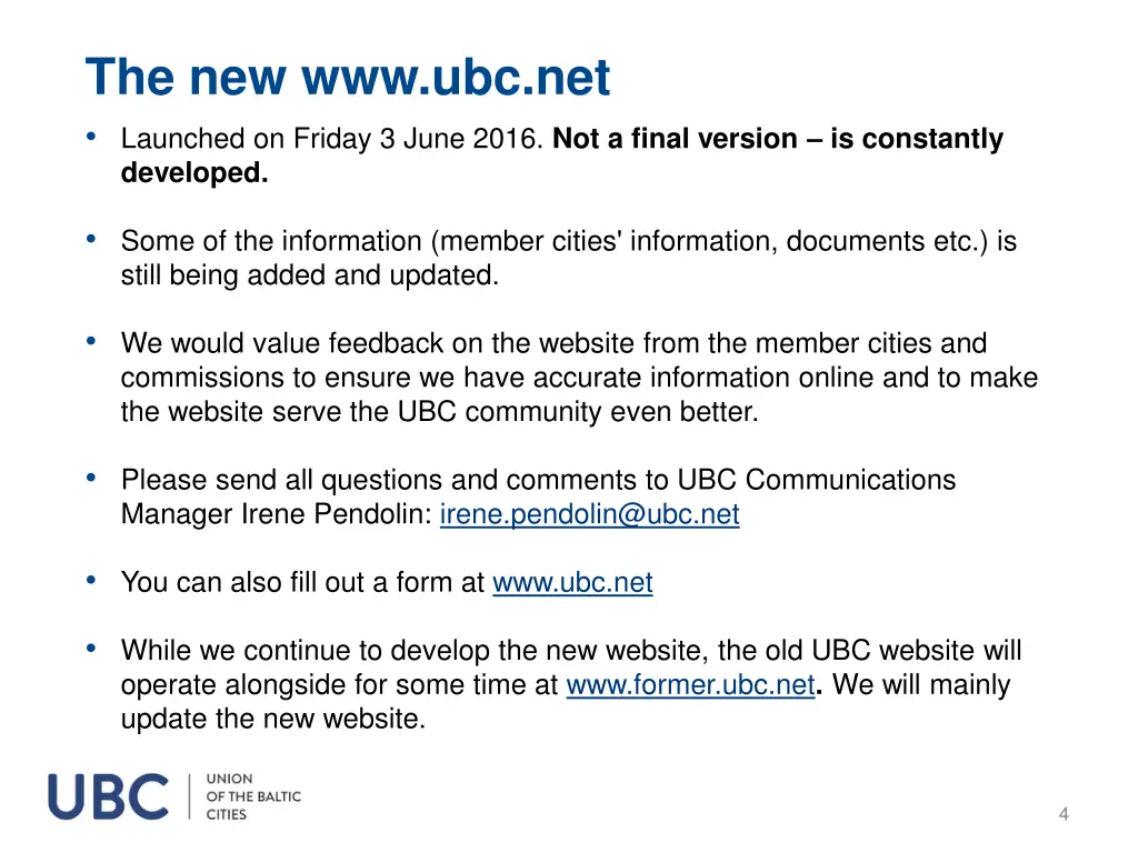 the new www ubc net launched on friday 3 june