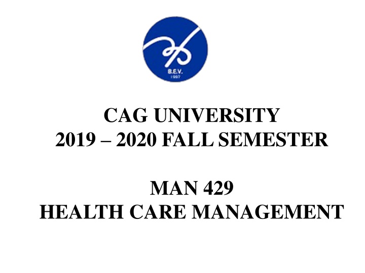 cag university 2019 2020 fall semester