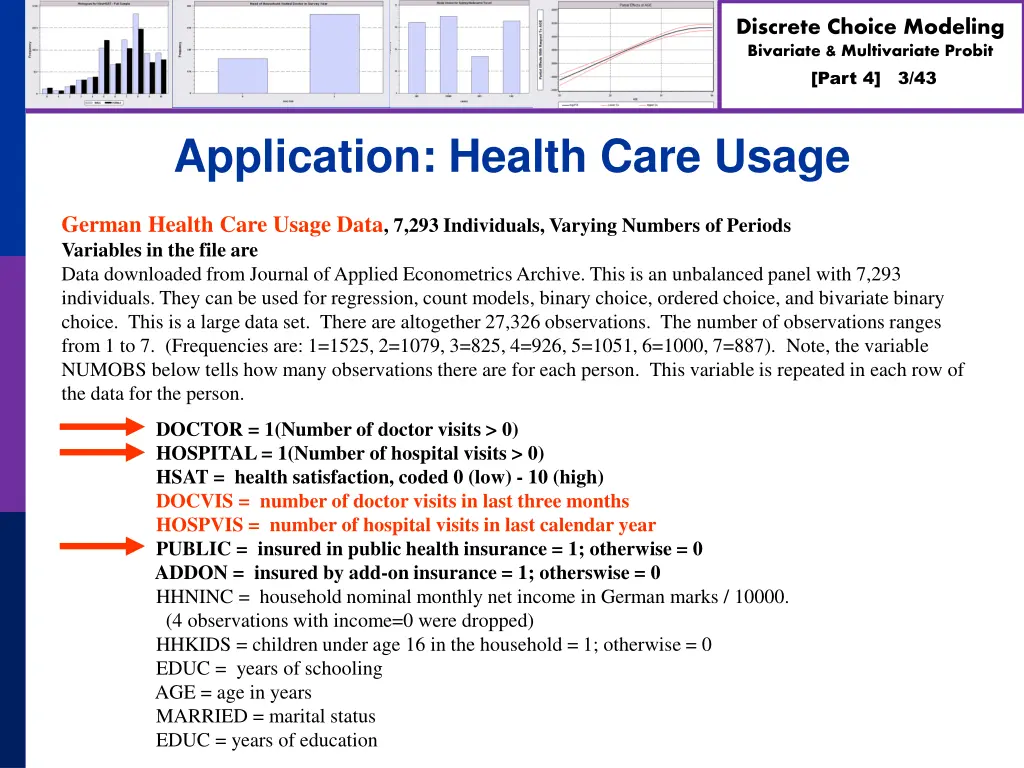 discrete choice modeling bivariate multivariate 2