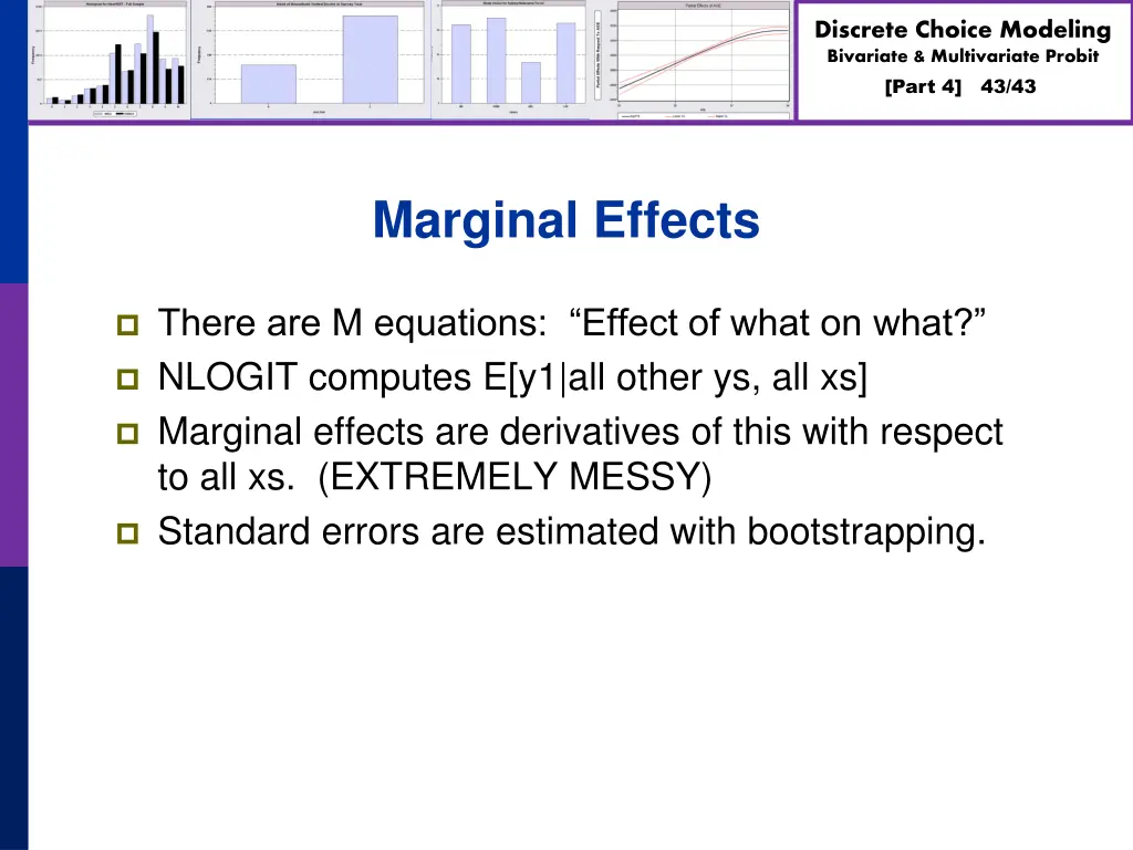 discrete choice modeling bivariate multivariate 42
