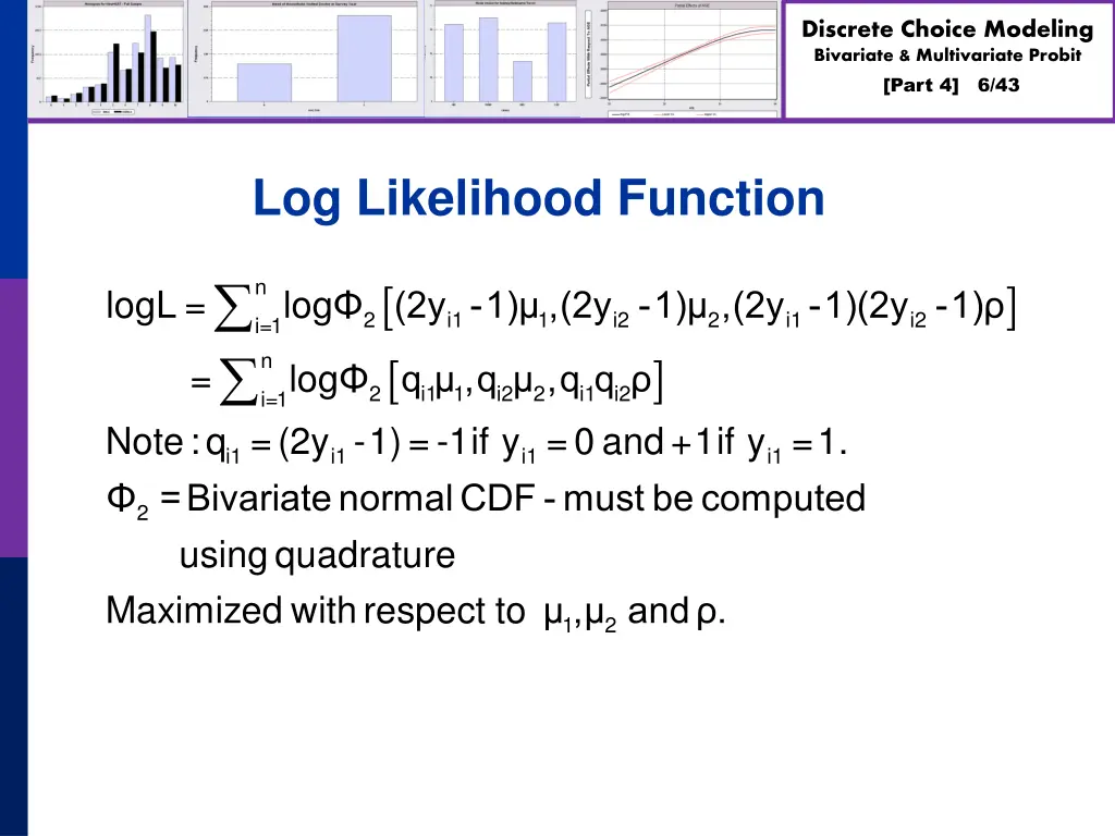 discrete choice modeling bivariate multivariate 5