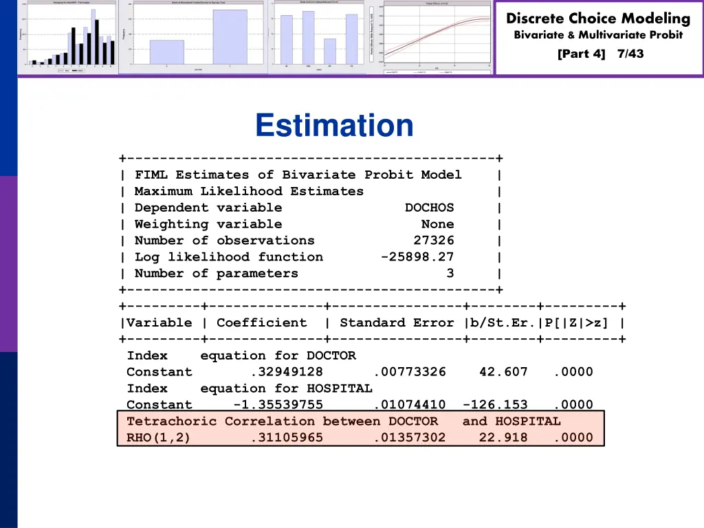 discrete choice modeling bivariate multivariate 6