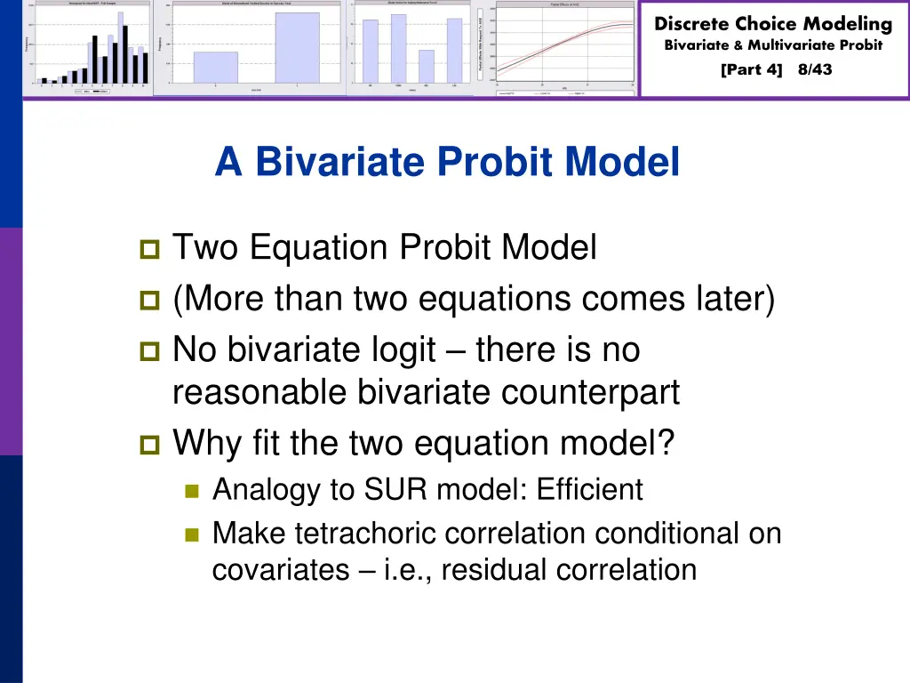 discrete choice modeling bivariate multivariate 7