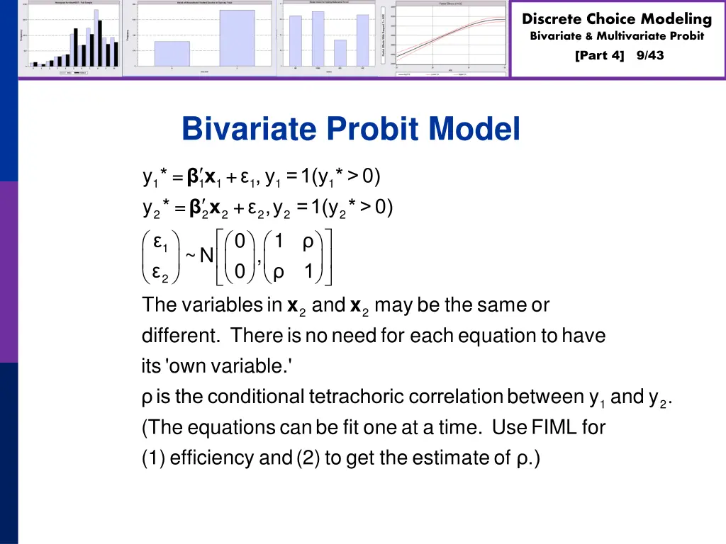 discrete choice modeling bivariate multivariate 8