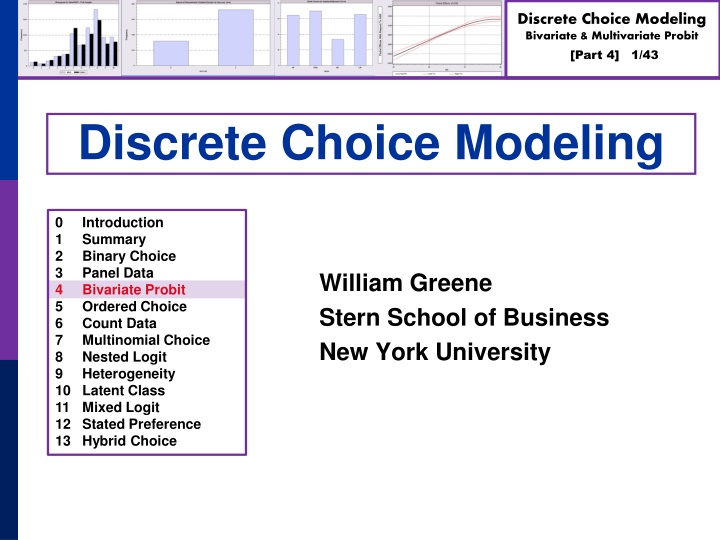 discrete choice modeling bivariate multivariate