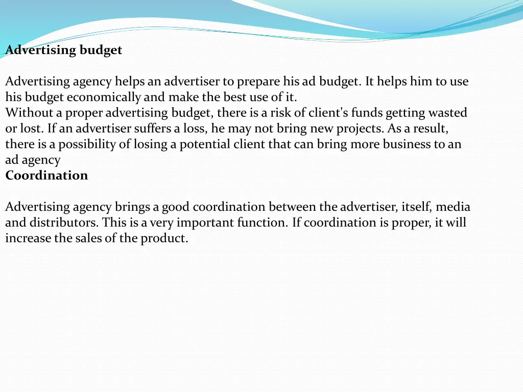 advertising budget