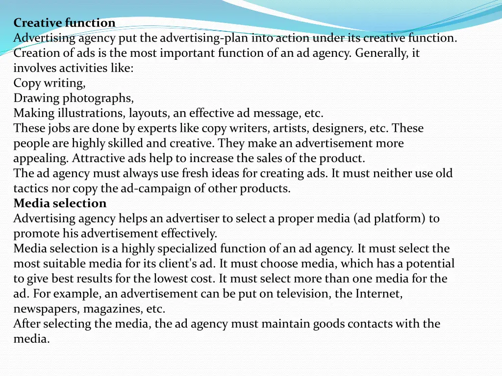 creative function advertising agency
