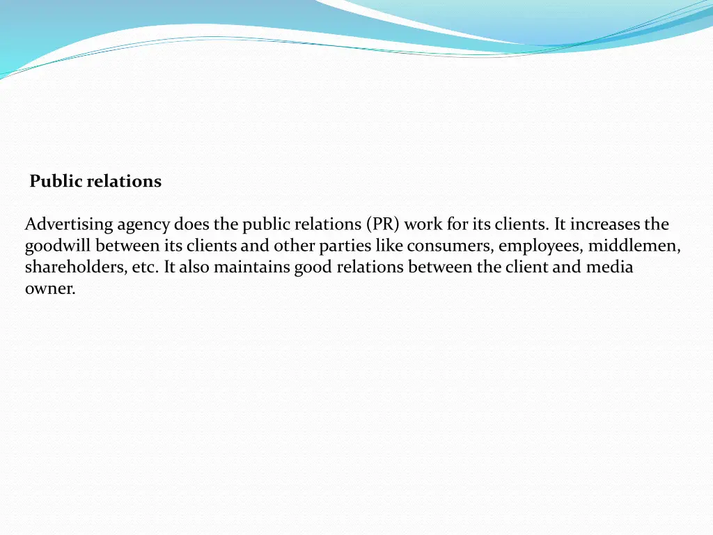public relations