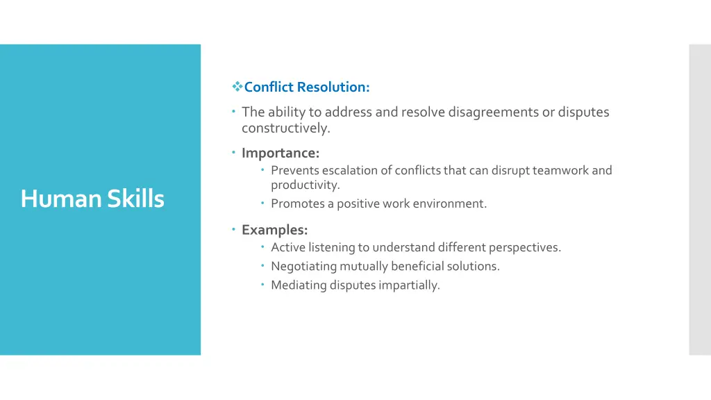 conflict resolution