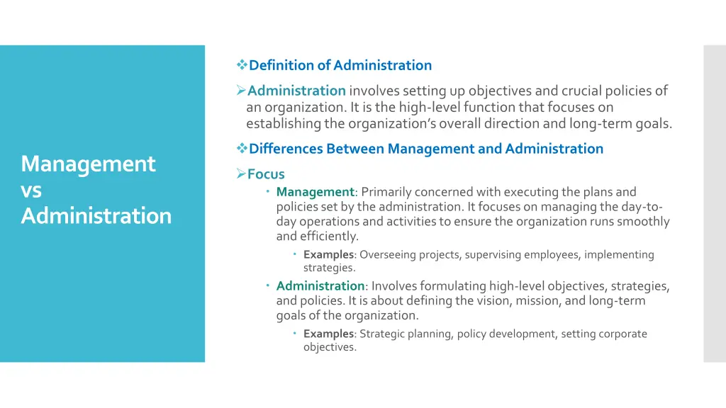 definition of administration