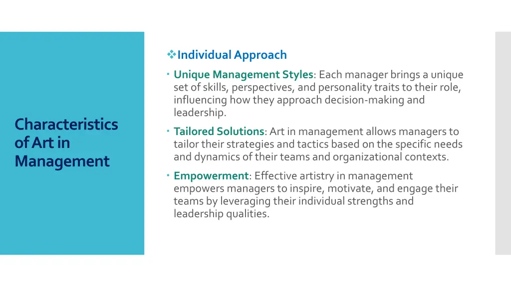 individual approach