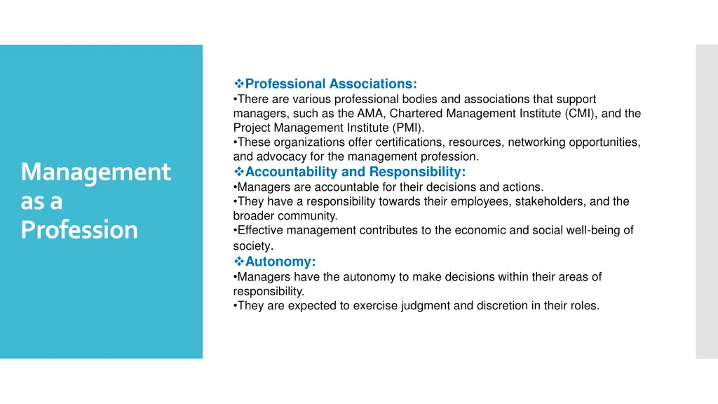 professional associations there are various